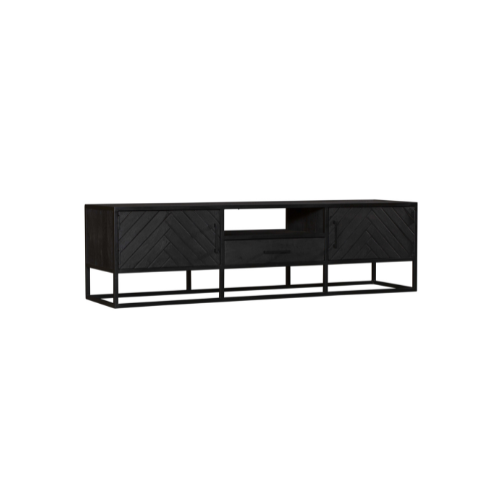 Starfurn - Tv meubel New York - Zwart - 45x180x50 cm