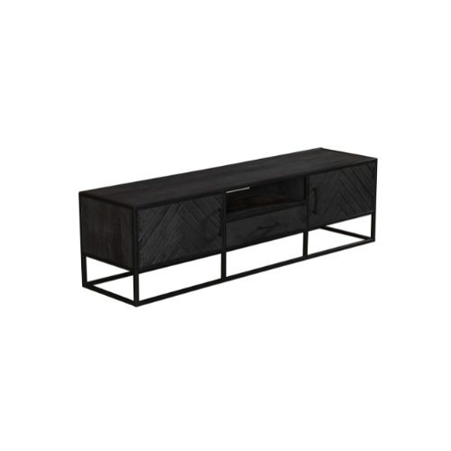 Starfurn - Tv meubel New York - Zwart - 45x180x50 cm