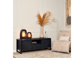 Starfurn - Tv meubel Boaz - Zwart - 45x150x55 cm