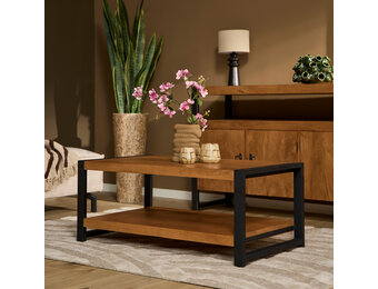Starfurn - Salontafel Boaz - Bruin - 60x110x45 cm