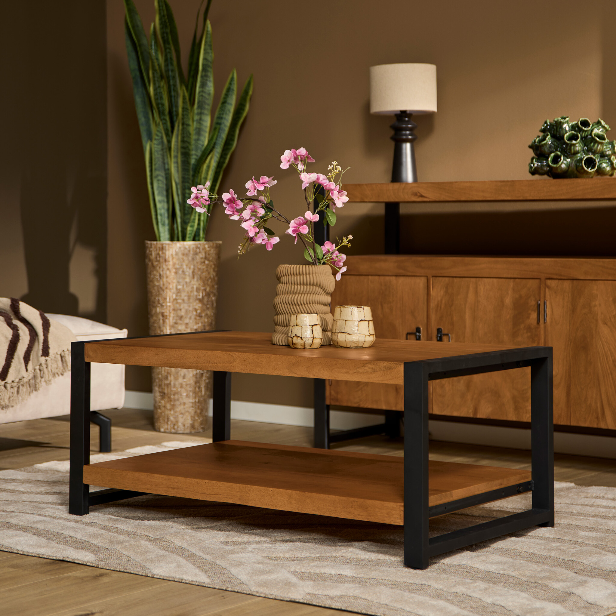 Starfurn - Salontafel Boaz - Bruin - 60x110x45 cm