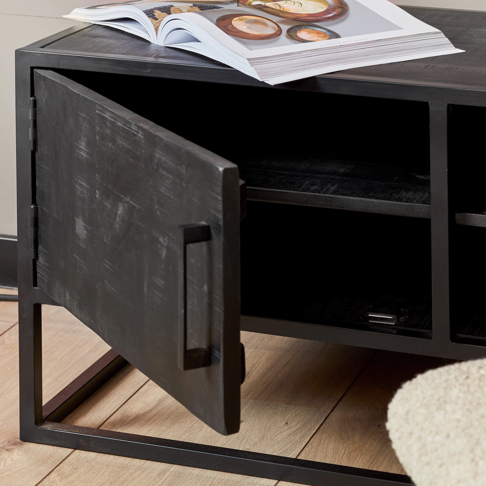 Starfurn - Tv meubel Denver - Zwart - 45x100x50 cm