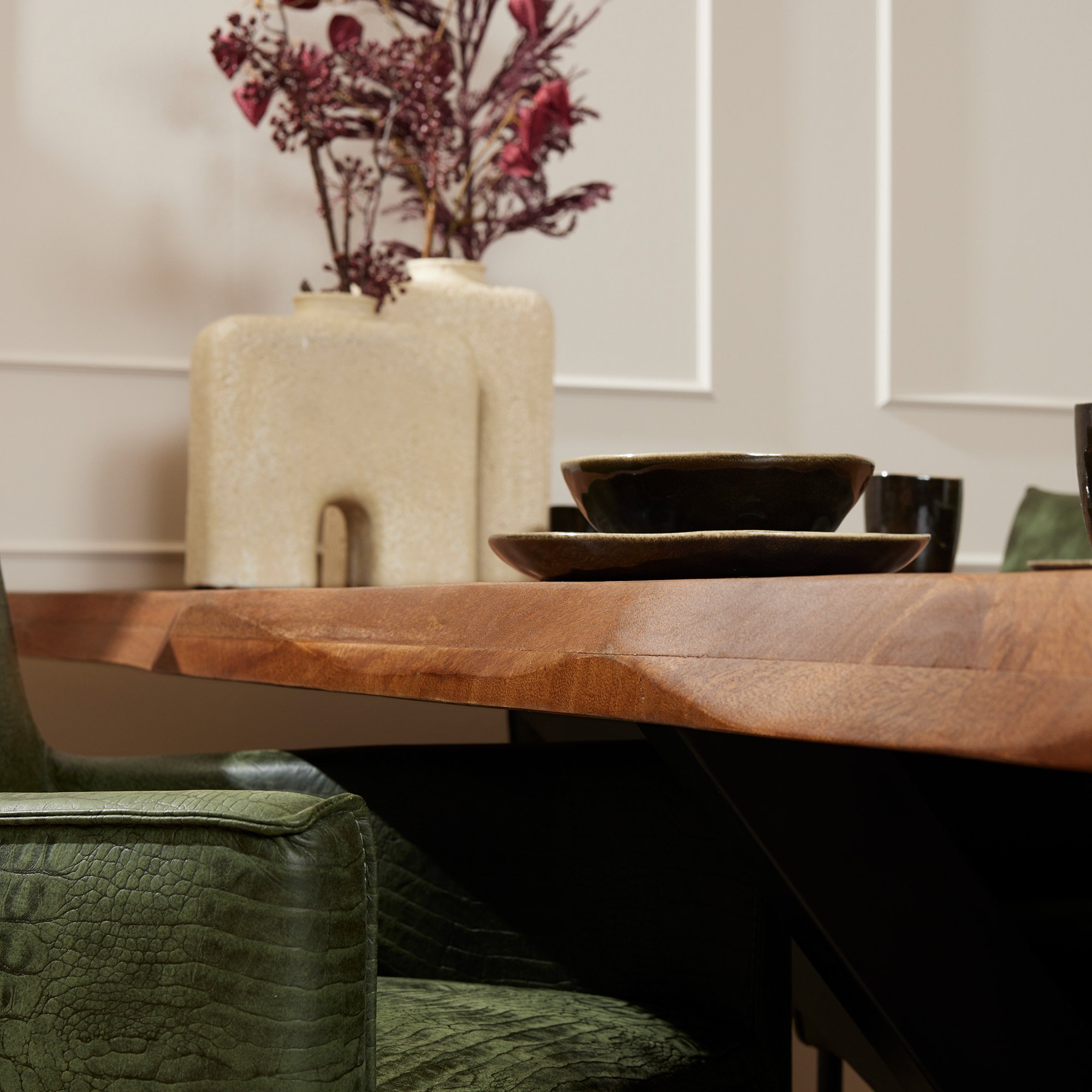 Starfurn - Boomstamtafel Boston - Bruin - 100x200x76 cm