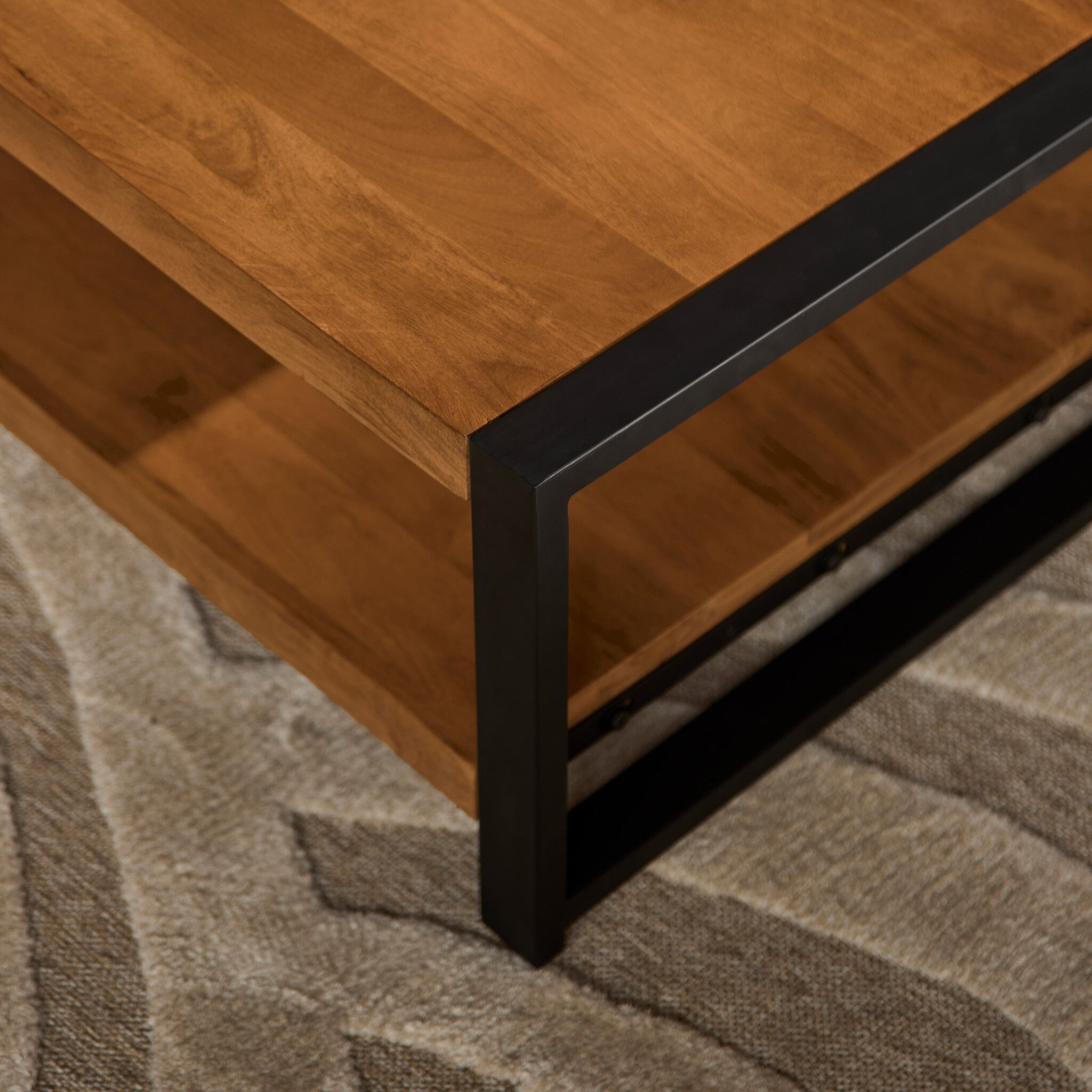 Starfurn - Salontafel Boaz - Bruin - 80x80x40 cm