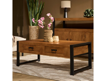 Starfurn - Salontafel Boaz - Bruin - 60x120x45 cm