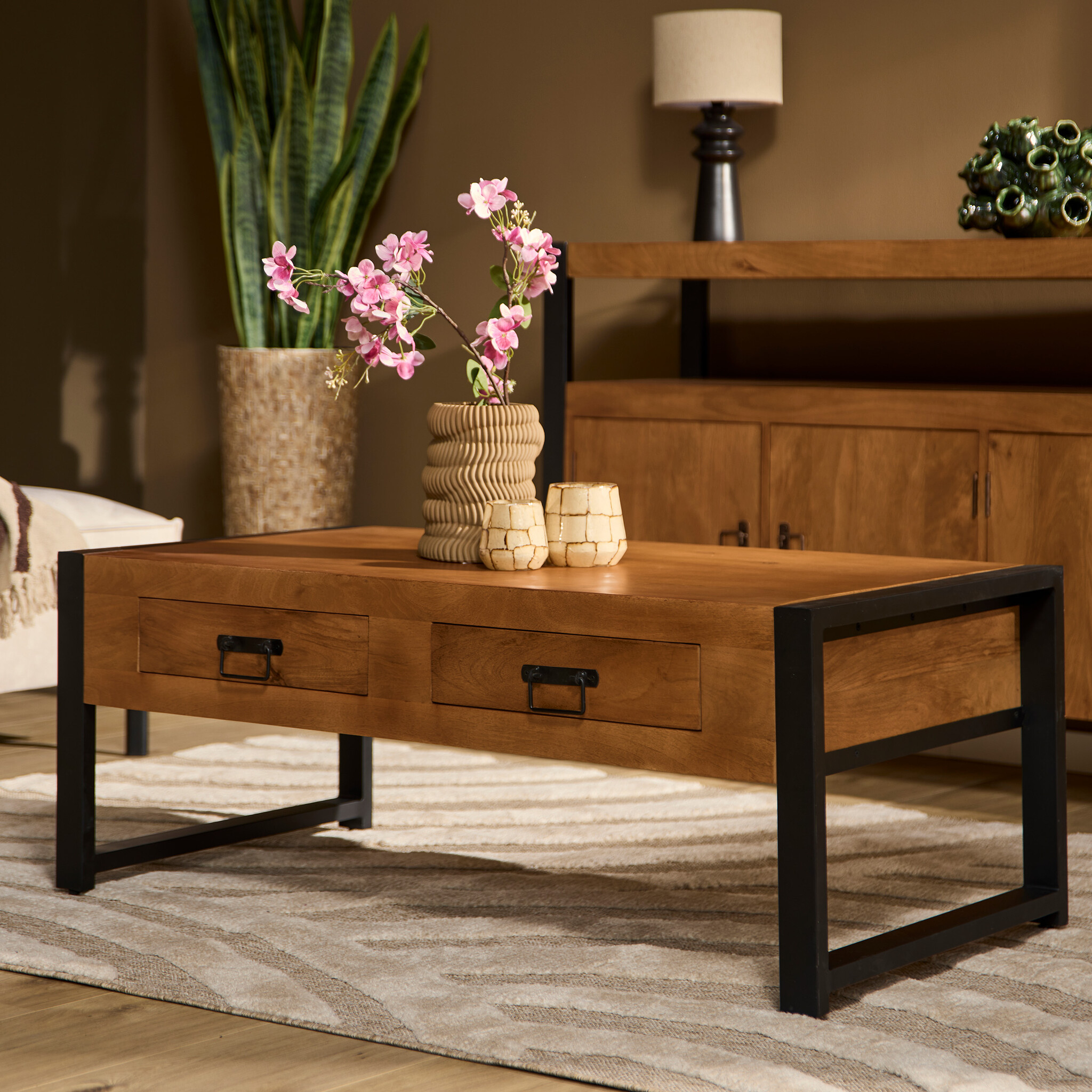 Starfurn - Salontafel Boaz - Bruin - 60x120x45 cm