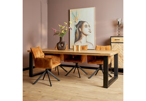 Starfurn - Eettafel Denver - Bruin - 100x200x76 cm