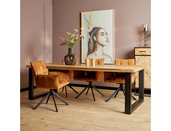 Starfurn - Eettafel Denver - Bruin - 100x200x76 cm