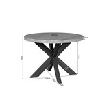Starfurn - Eettafel Denver - Bruin - 120x120x76 cm