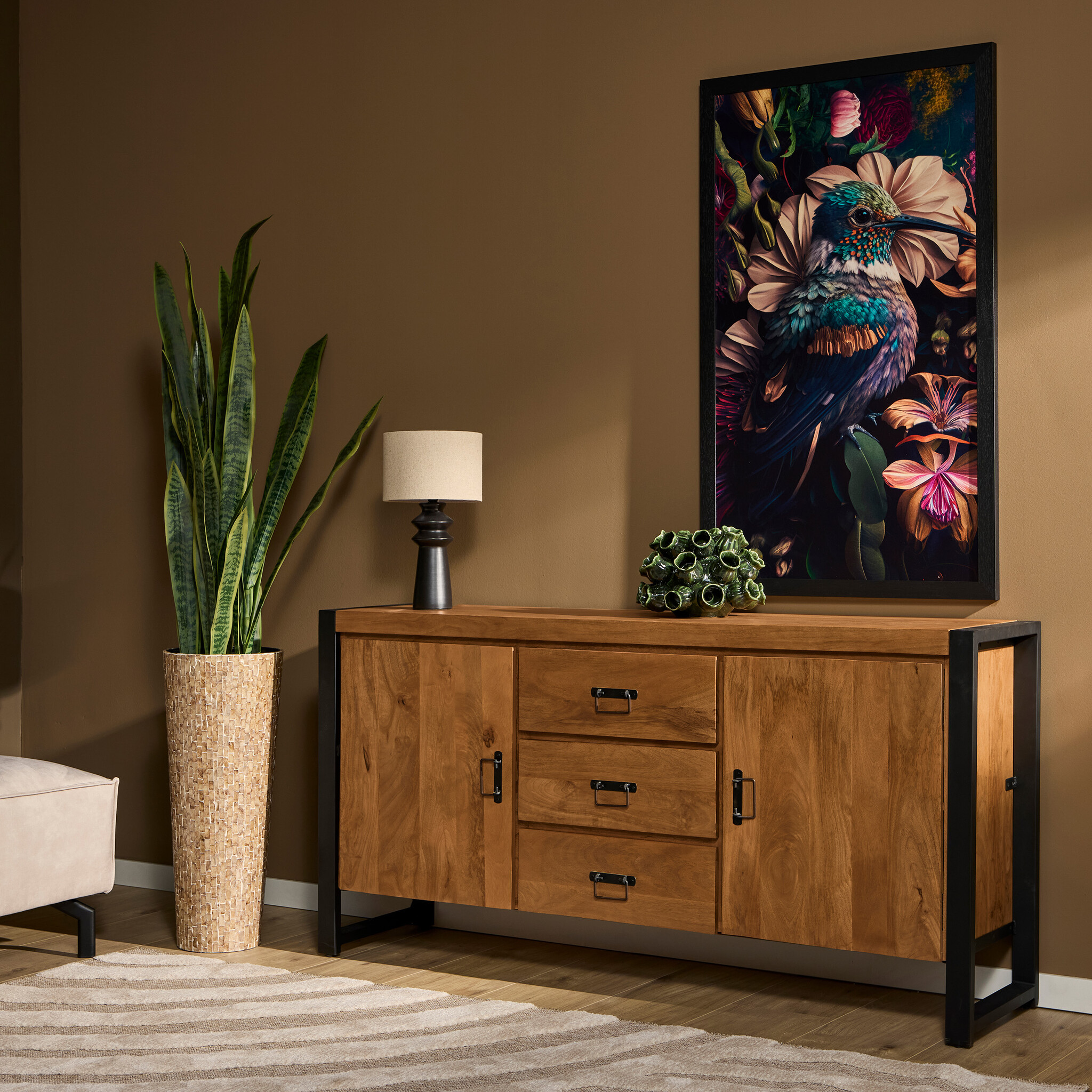 Starfurn - Dressoir Boaz - Bruin - 40x160x80 cm