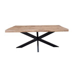 Starfurn - Boomstamtafel Boston - Bruin - 100x240x76 cm