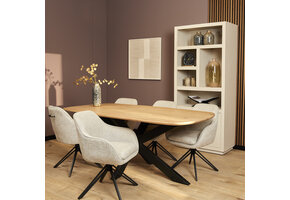 Starfurn - Eetkamerstoel Jens - Beige - 62x60x85 cm