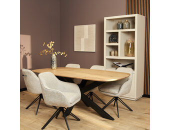 Starfurn - Eetkamerstoel Jens - Beige - 62x60x85 cm