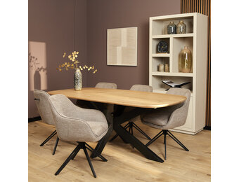 Starfurn - Eetkamerstoel Jens - Bruin - 62x60x85 cm