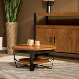 Starfurn - Salontafel Paras - Bruin - 70x70x35 cm