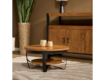 Starfurn - Salontafel Paras - Bruin - 70x70x35 cm