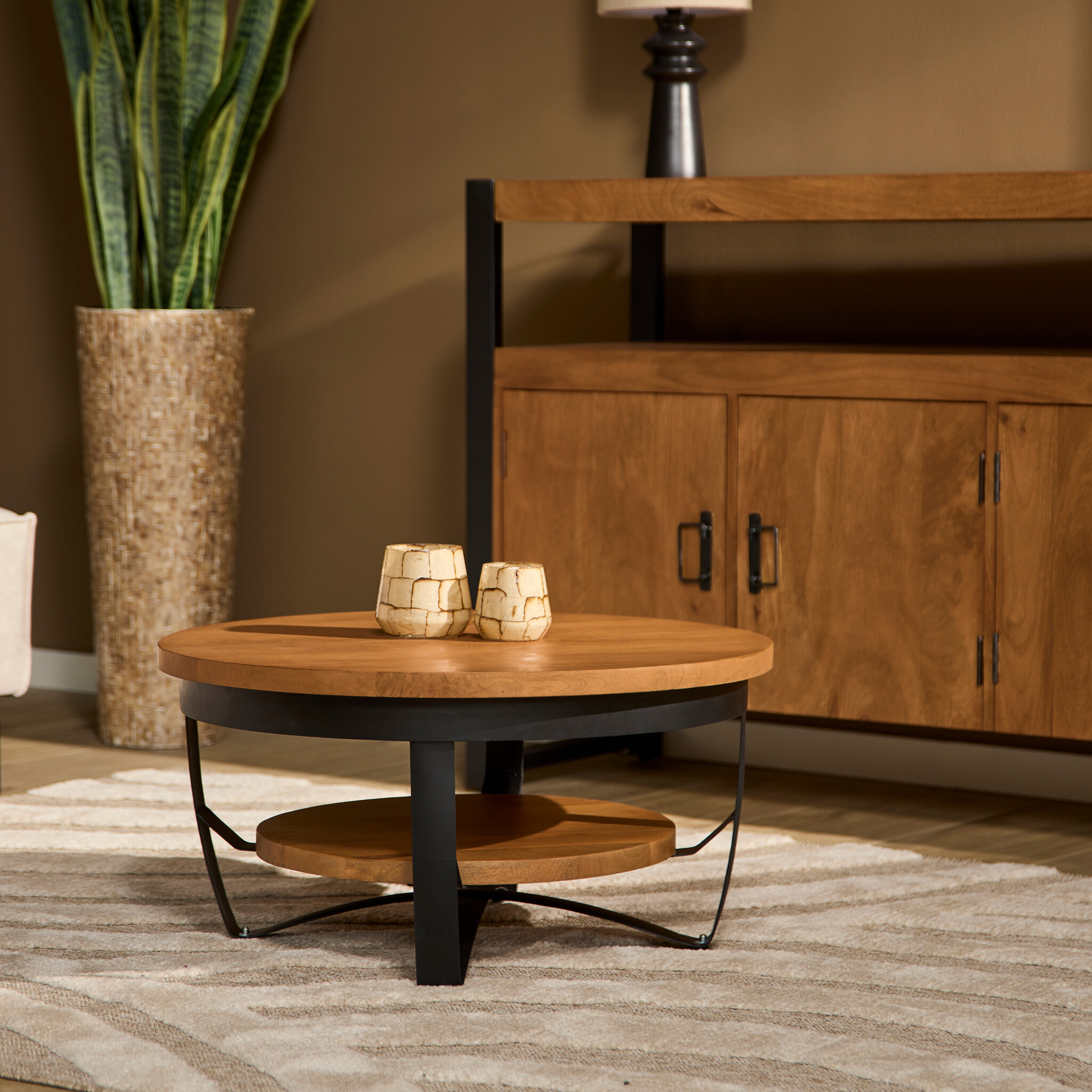 Starfurn - Salontafel Paras - Bruin - 70x70x35 cm