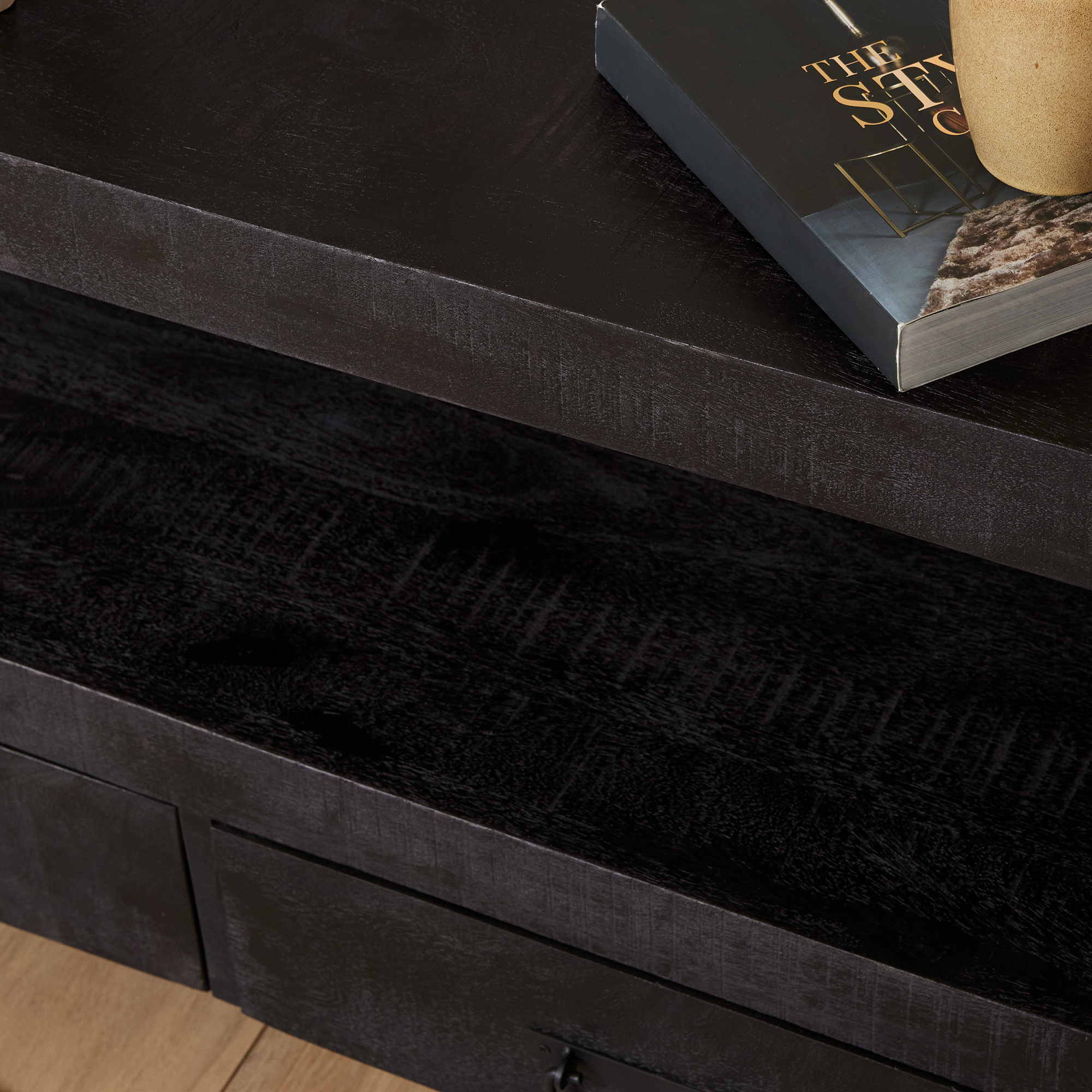 Starfurn - Tv meubel Boaz - Zwart - 45x100x60 cm