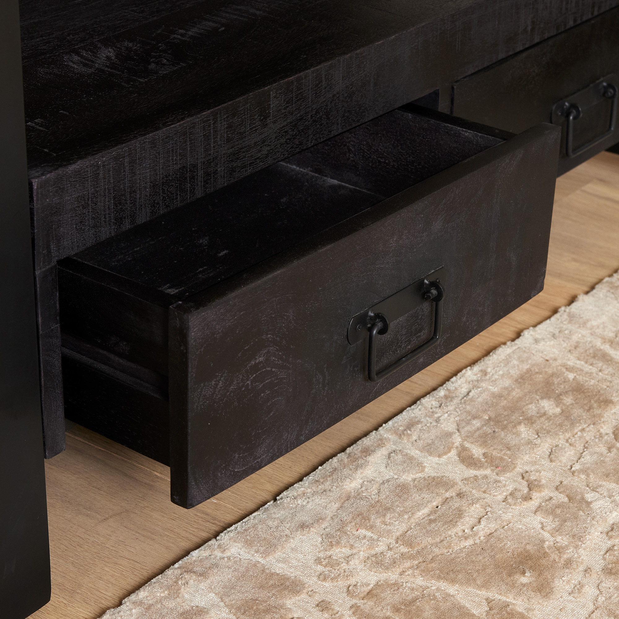 Starfurn - Tv meubel Boaz - Zwart - 45x100x60 cm