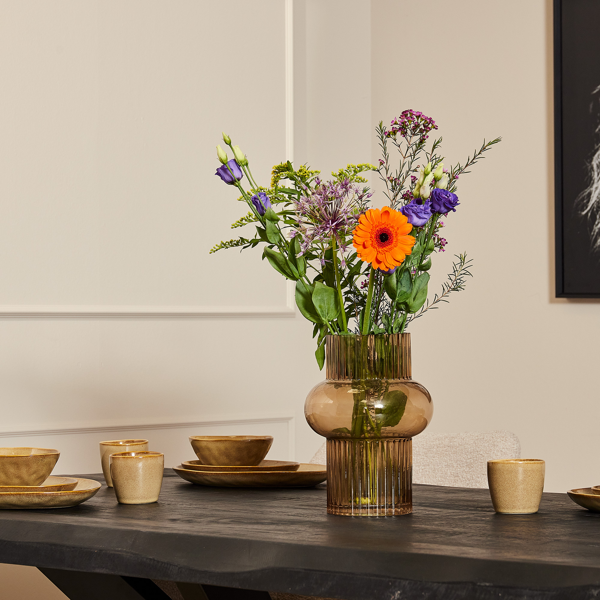 Starfurn - Boomstamtafel Boston - Zwart - 100x220x76 cm