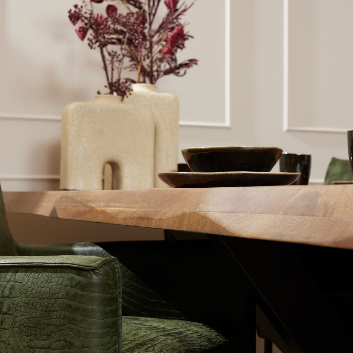 Starfurn - Boomstamtafel Boston - Bruin - 100x300x76 cm