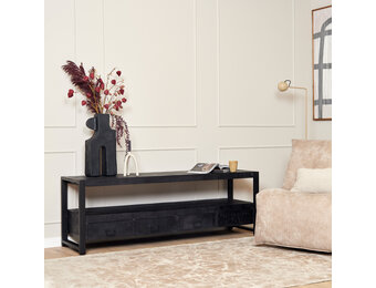 Starfurn - Tv meubel Boaz - Zwart - 45x180x60 cm