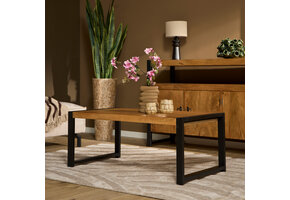 Starfurn - Salontafel Boaz - Bruin - 60x110x45 cm