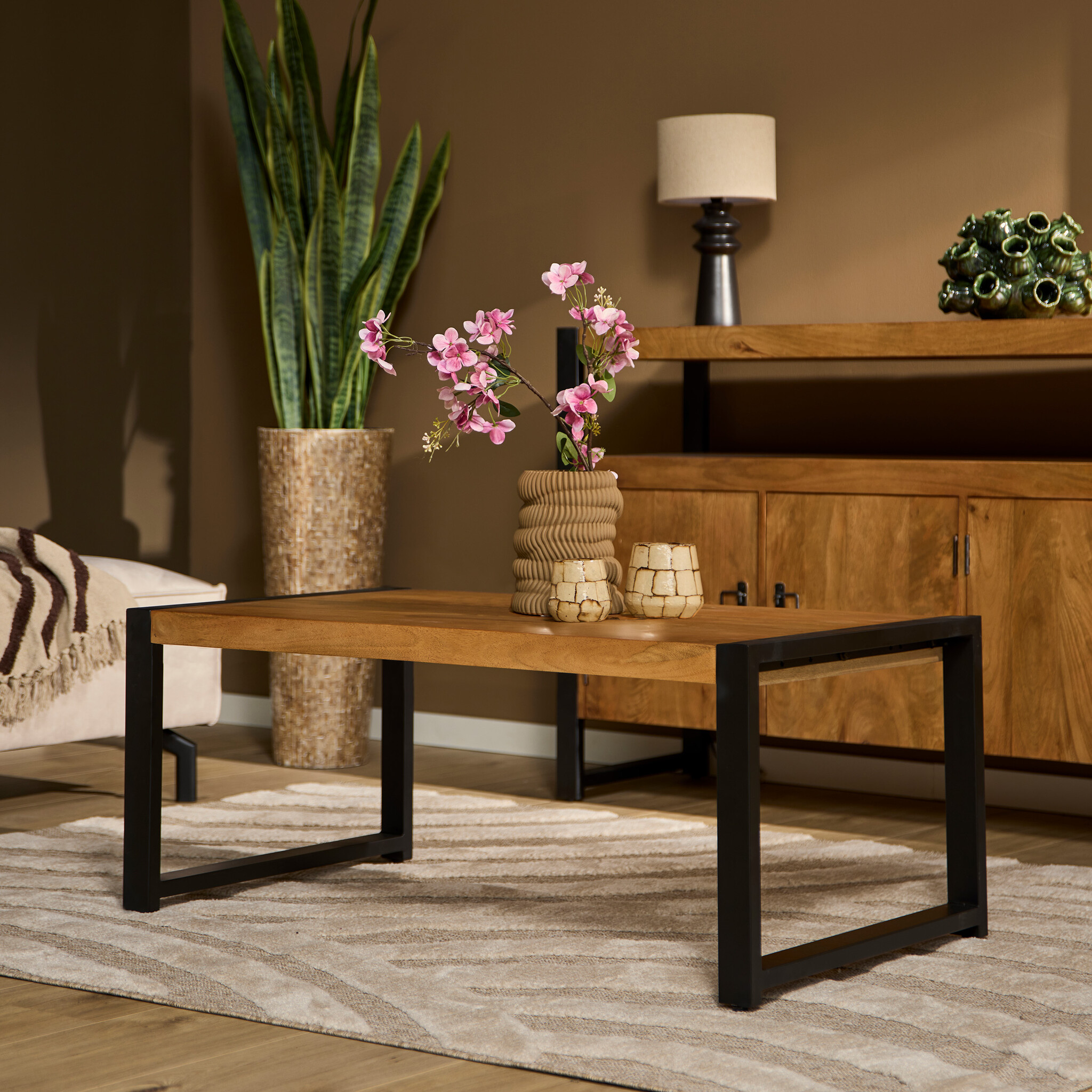 Starfurn - Salontafel Boaz - Bruin - 60x110x45 cm