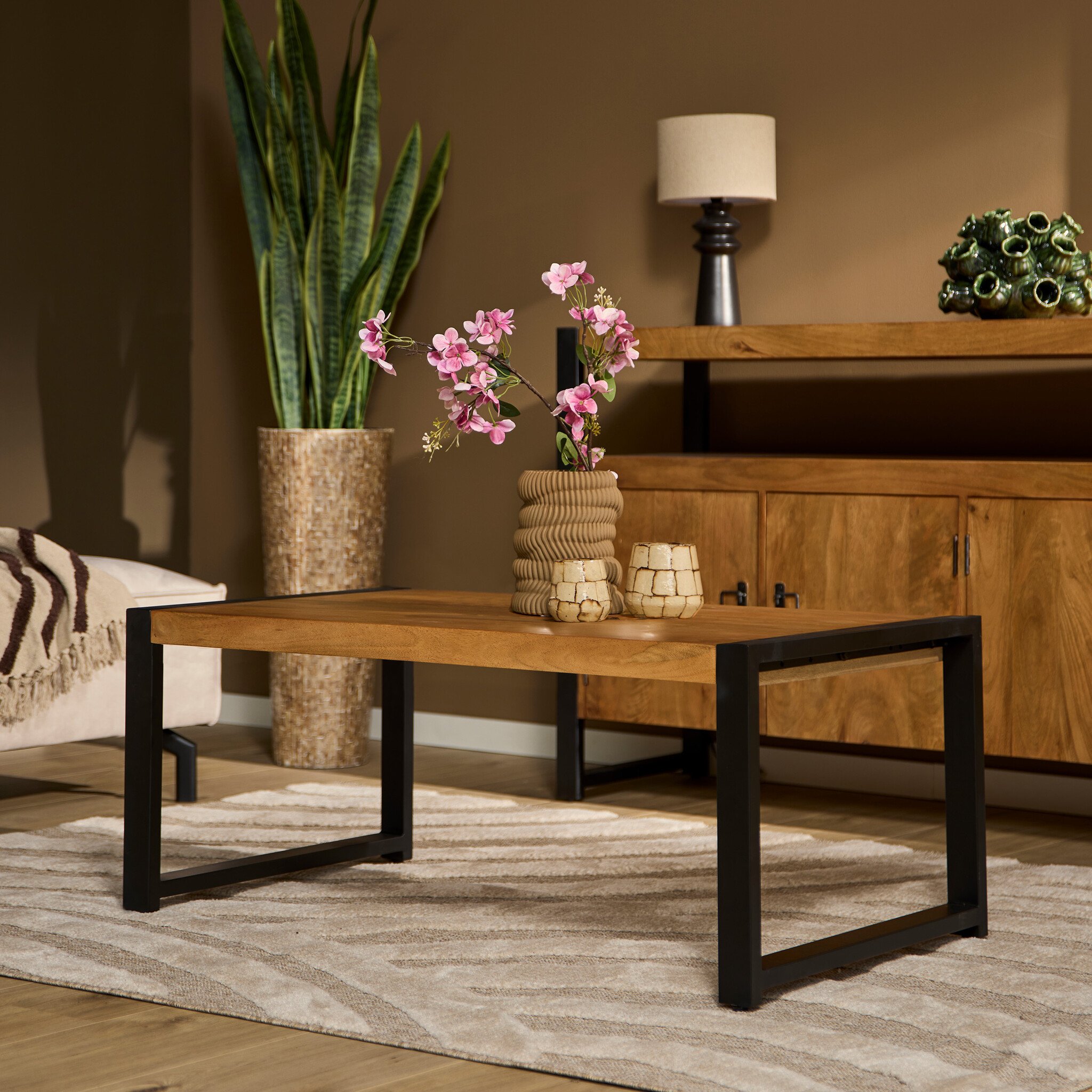 Starfurn - Salontafel Boaz - Bruin - 60x110x45 cm