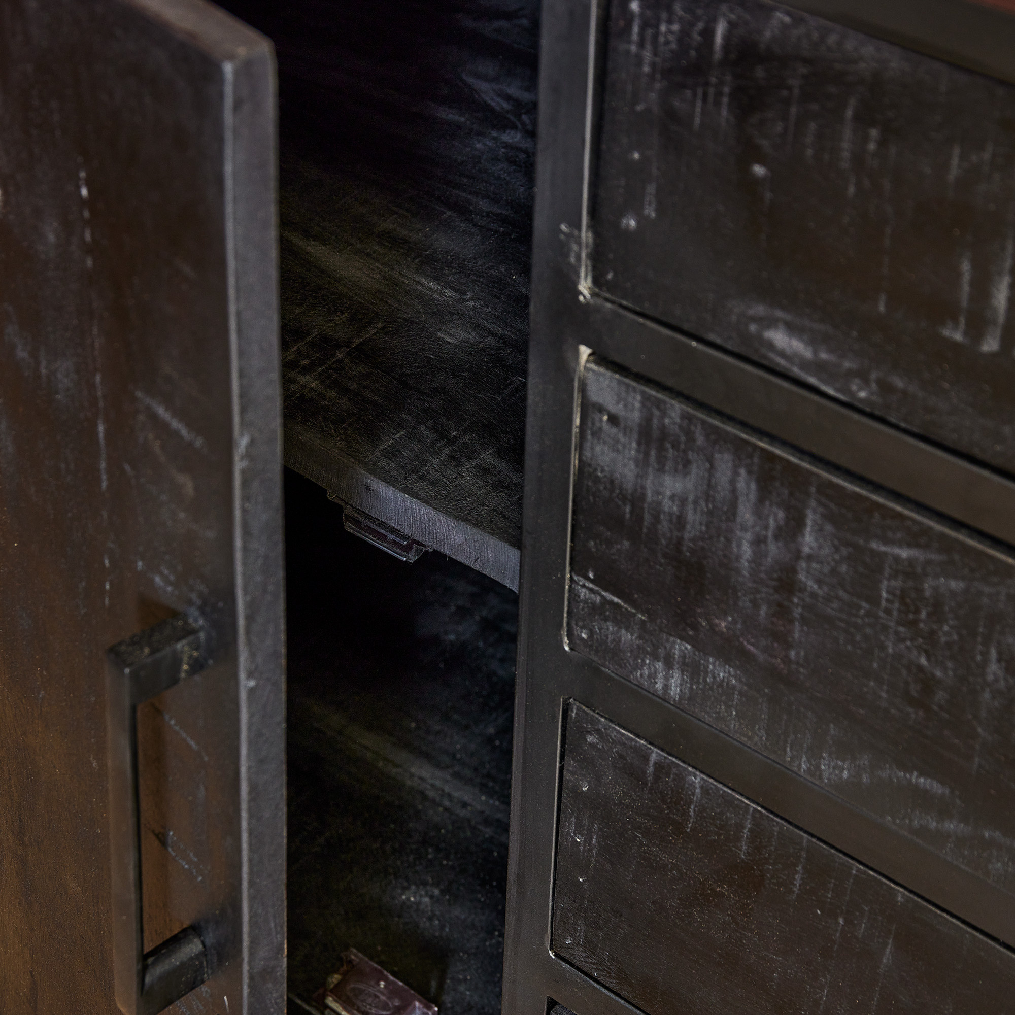 Starfurn - Dressoir Denver - Zwart - 45x210x75 cm