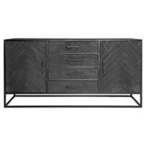 Starfurn - Dressoir New York - Zwart - 45x165x85 cm