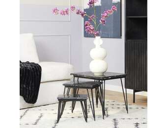 Starfurn - Salontafel Jala - Zwart - 40x50x45 cm