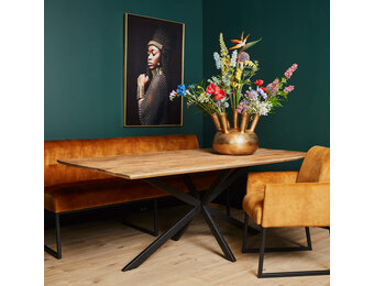 Starfurn - Eettafel Arlington - Bruin - 100x200x76 cm