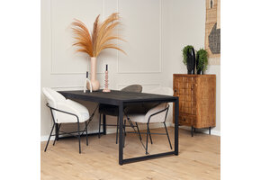 Starfurn - Eettafel Boaz - Zwart - 90x180x76 cm