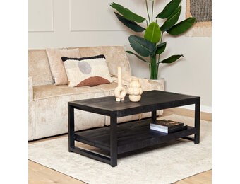 Starfurn - Salontafel Boaz - Zwart - 60x110x45 cm