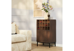 Starfurn - Wijnkast Madison - Bruin - 35x55x90 cm