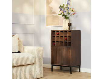 Starfurn - Wijnkast Madison - Bruin - 35x55x90 cm