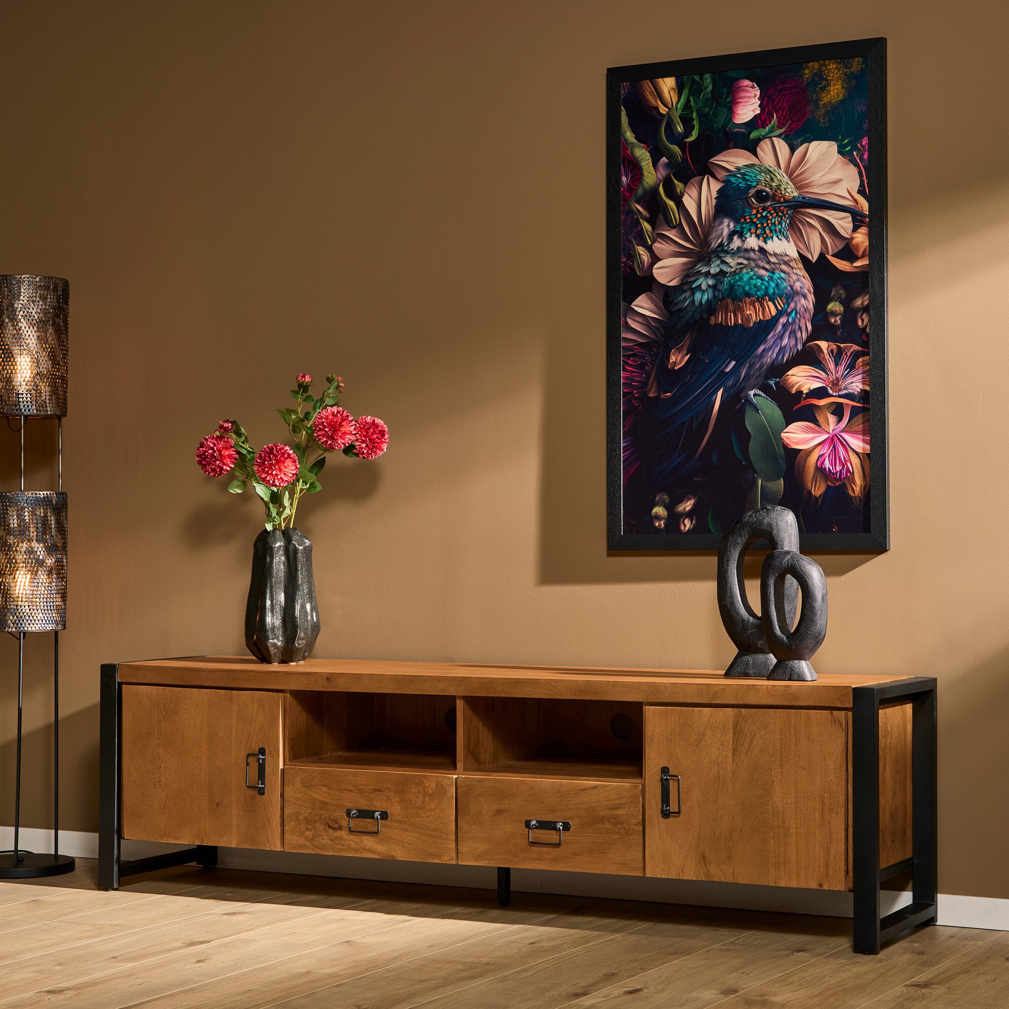 Starfurn - Tv meubel Boaz - Bruin - 45x200x55 cm