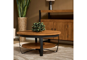 Starfurn - Salontafel Paras - Bruin - 90x90x40 cm