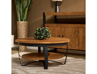 Starfurn - Salontafel Paras - Bruin - 90x90x40 cm