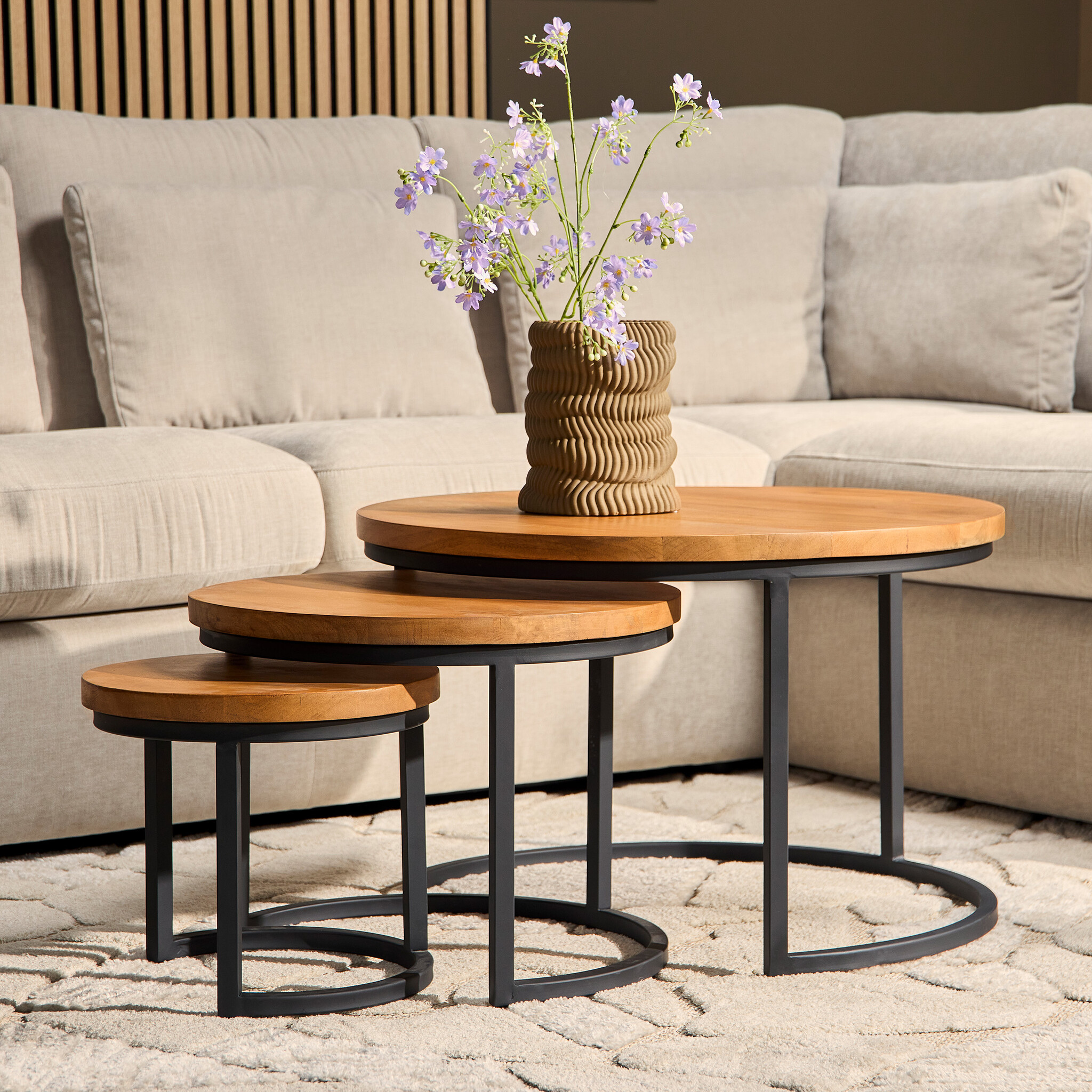 Starfurn - Salontafel Denver - Bruin - 70x70x45 cm