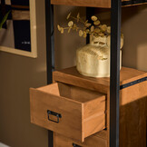 Starfurn - Boekenkast Boaz - Bruin - 40x55x200 cm