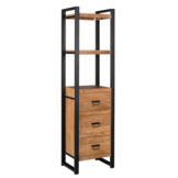 Starfurn - Boekenkast Boaz - Bruin - 40x55x200 cm