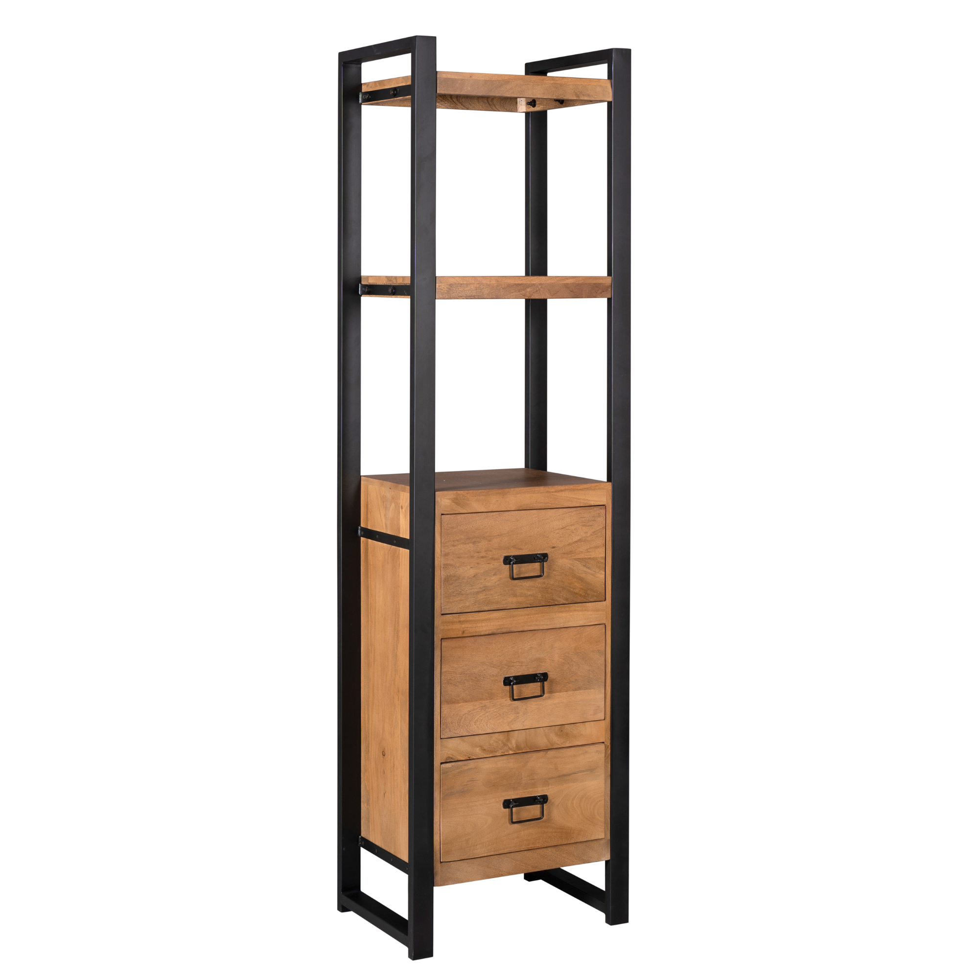 Starfurn - Boekenkast Boaz - Bruin - 40x55x200 cm