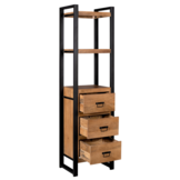 Starfurn - Boekenkast Boaz - Bruin - 40x55x200 cm