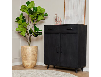 Starfurn - Kabinet Omaha - Zwart - 45x100x55 cm