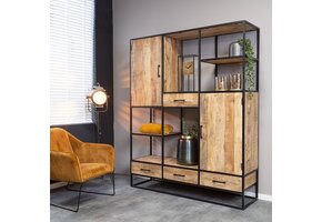 Starfurn - Vakkenkast Denver - Bruin - 45x160x200 cm