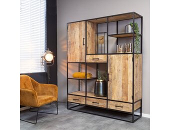 Starfurn - Vakkenkast Denver - Bruin - 45x160x200 cm