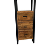 Starfurn - Boekenkast Fin - Bruin - 40x55x200 cm