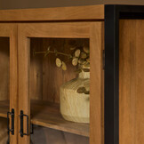 Starfurn - Vitrinekast Boaz - Bruin - 45x115x180 cm